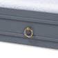 Mariana Classic and Traditional Grey Finished Wood Twin Size Trundle FredCo