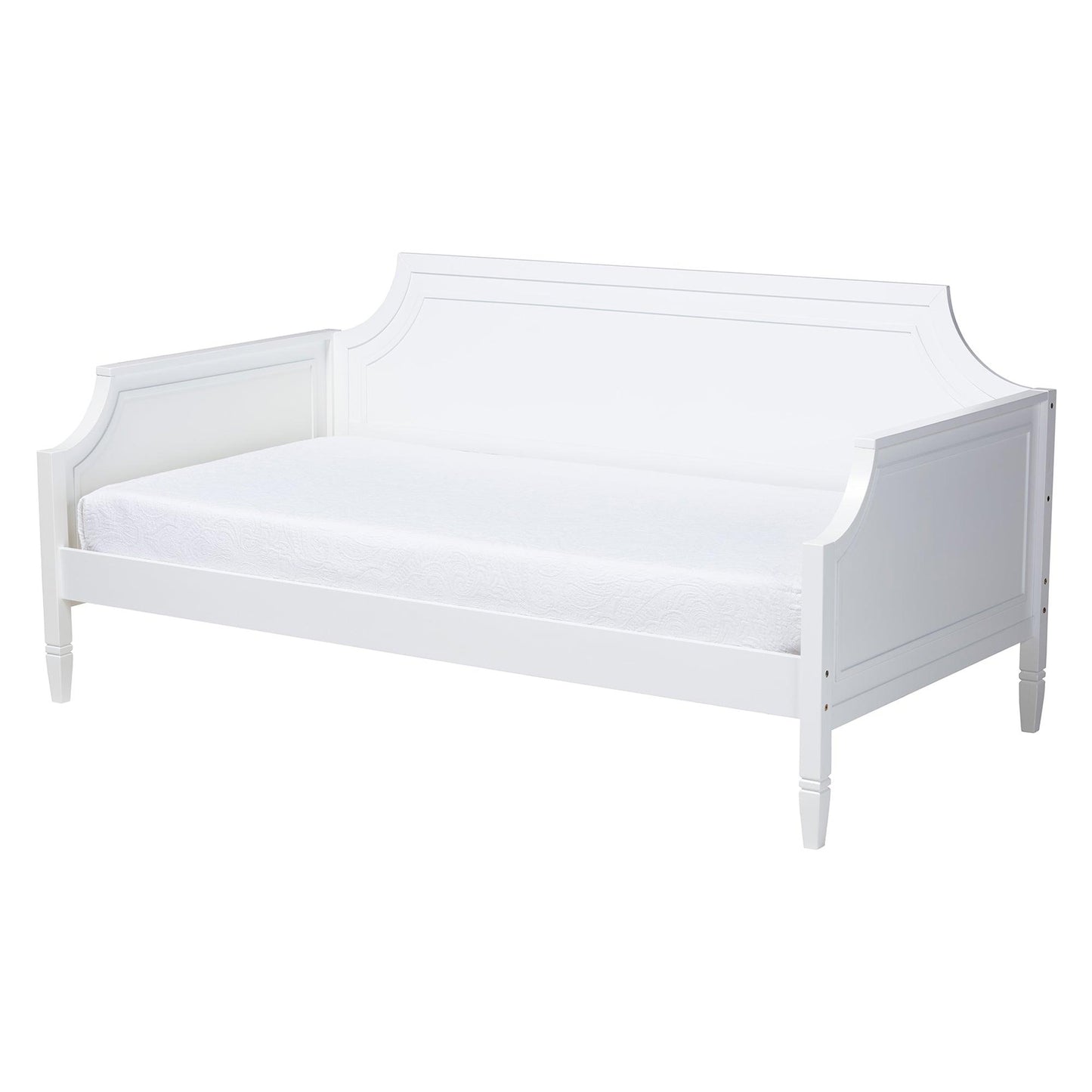 Mariana Classic and Traditional White Finished Wood Full Size Daybed FredCo