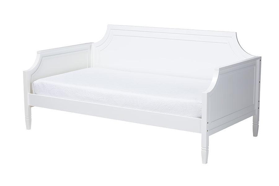 Mariana Classic and Traditional White Finished Wood Full Size Daybed FredCo