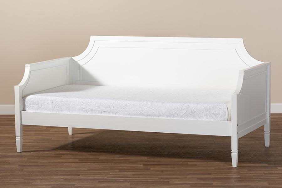 Mariana Classic and Traditional White Finished Wood Full Size Daybed FredCo