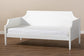 Mariana Classic and Traditional White Finished Wood Full Size Daybed FredCo