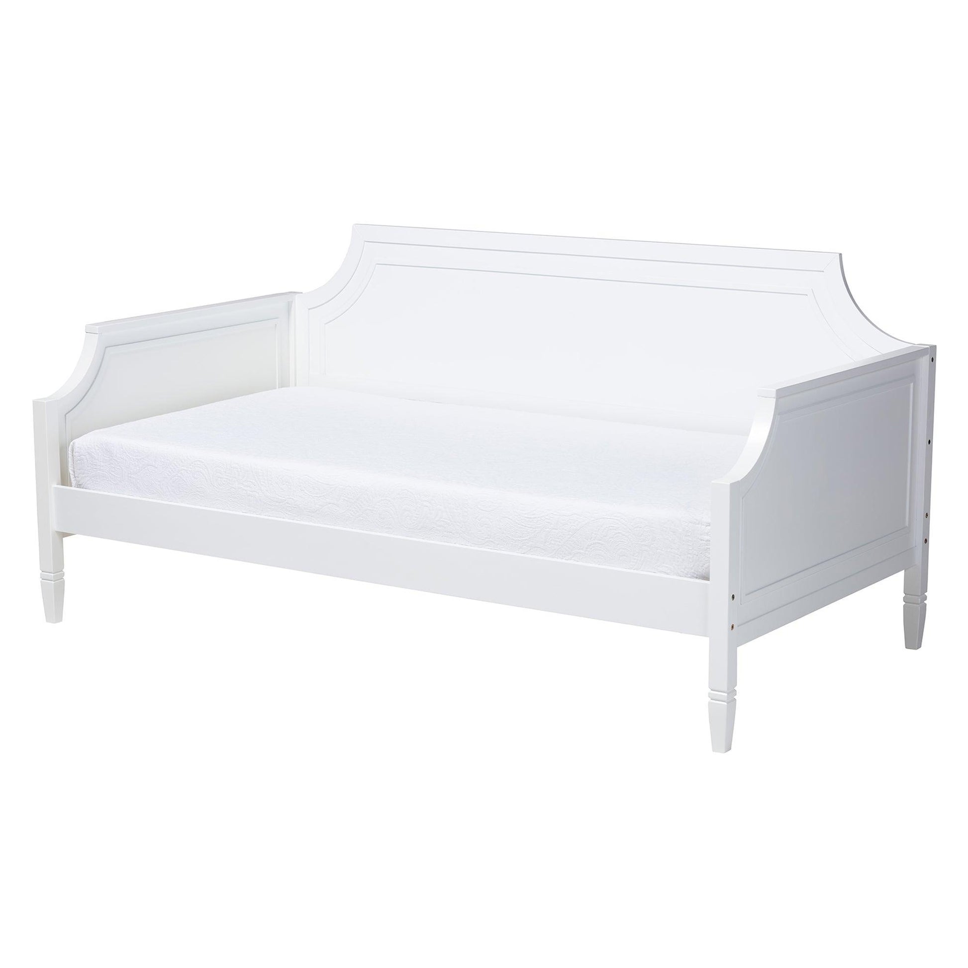 Mariana Classic and Traditional White Finished Wood Full Size Daybed FredCo