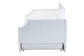Mariana Classic and Traditional White Finished Wood Full Size Daybed with Twin Size trundle FredCo
