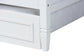 Mariana Classic and Traditional White Finished Wood Full Size Daybed with Twin Size trundle FredCo