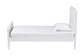 Mariana Classic and Traditional White Finished Wood Full Size Platform Bed FredCo