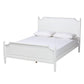 Mariana Classic and Traditional White Finished Wood Queen Size Platform Bed FredCo