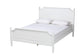 Mariana Classic and Traditional White Finished Wood Queen Size Platform Bed FredCo