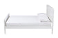 Mariana Classic and Traditional White Finished Wood Queen Size Platform Bed FredCo