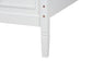 Mariana Classic and Traditional White Finished Wood Queen Size Platform Bed FredCo