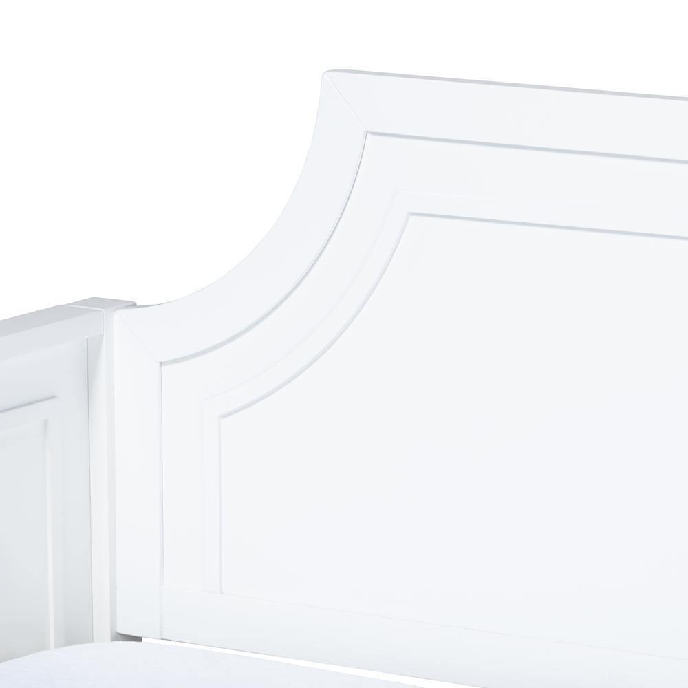 Mariana Classic and Traditional White Finished Wood Twin Size Daybed with Trundle FredCo