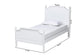 Mariana Classic and Traditional White Finished Wood Twin Size Platform Bed FredCo