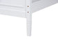 Mariana Classic and Traditional White Finished Wood Twin Size Platform Bed FredCo