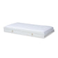 Mariana Classic and Traditional White Finished Wood Twin Size Trundle FredCo