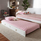 Mariana Classic and Traditional White Finished Wood Twin Size Trundle FredCo