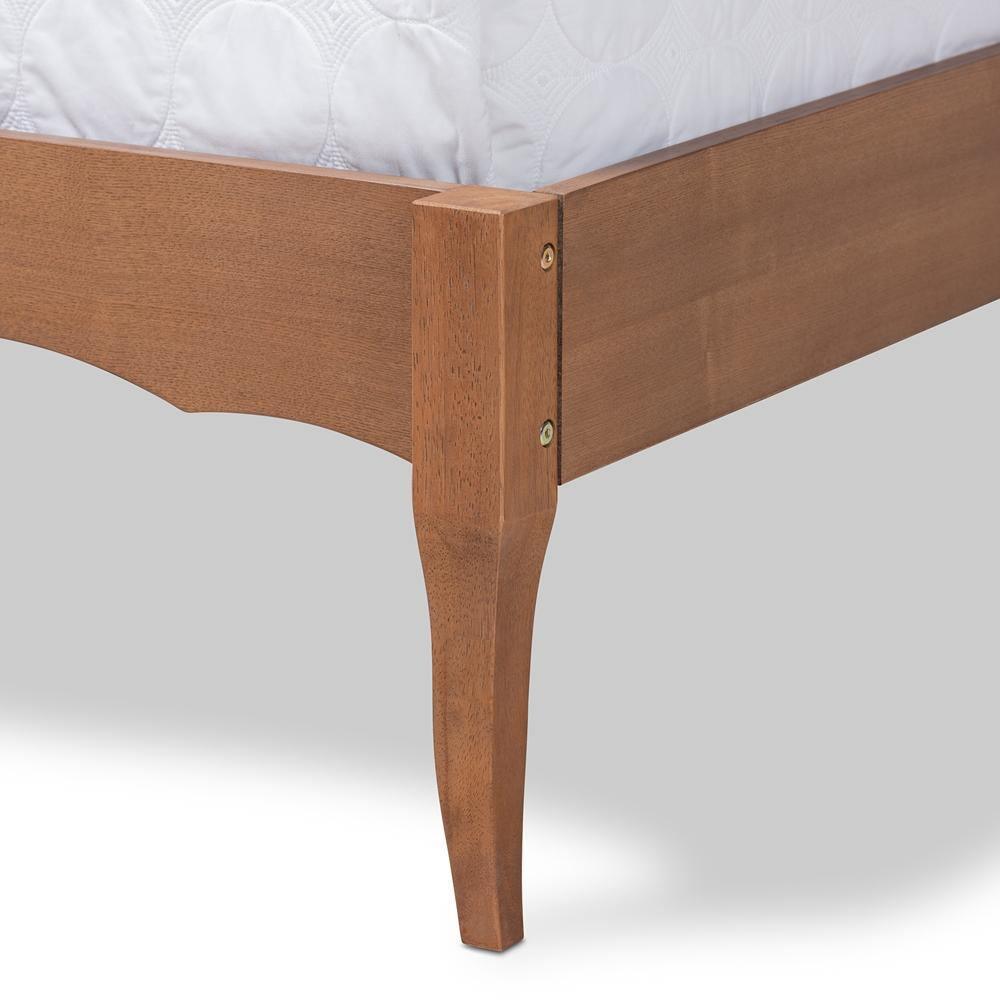 Marieke Vintage French Inspired Ash Wanut Finished Full Size Wood Bed Frame FredCo
