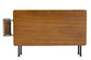 Mariela Natural Brown and Black Low Profile Coffee Table with Basket FredCo