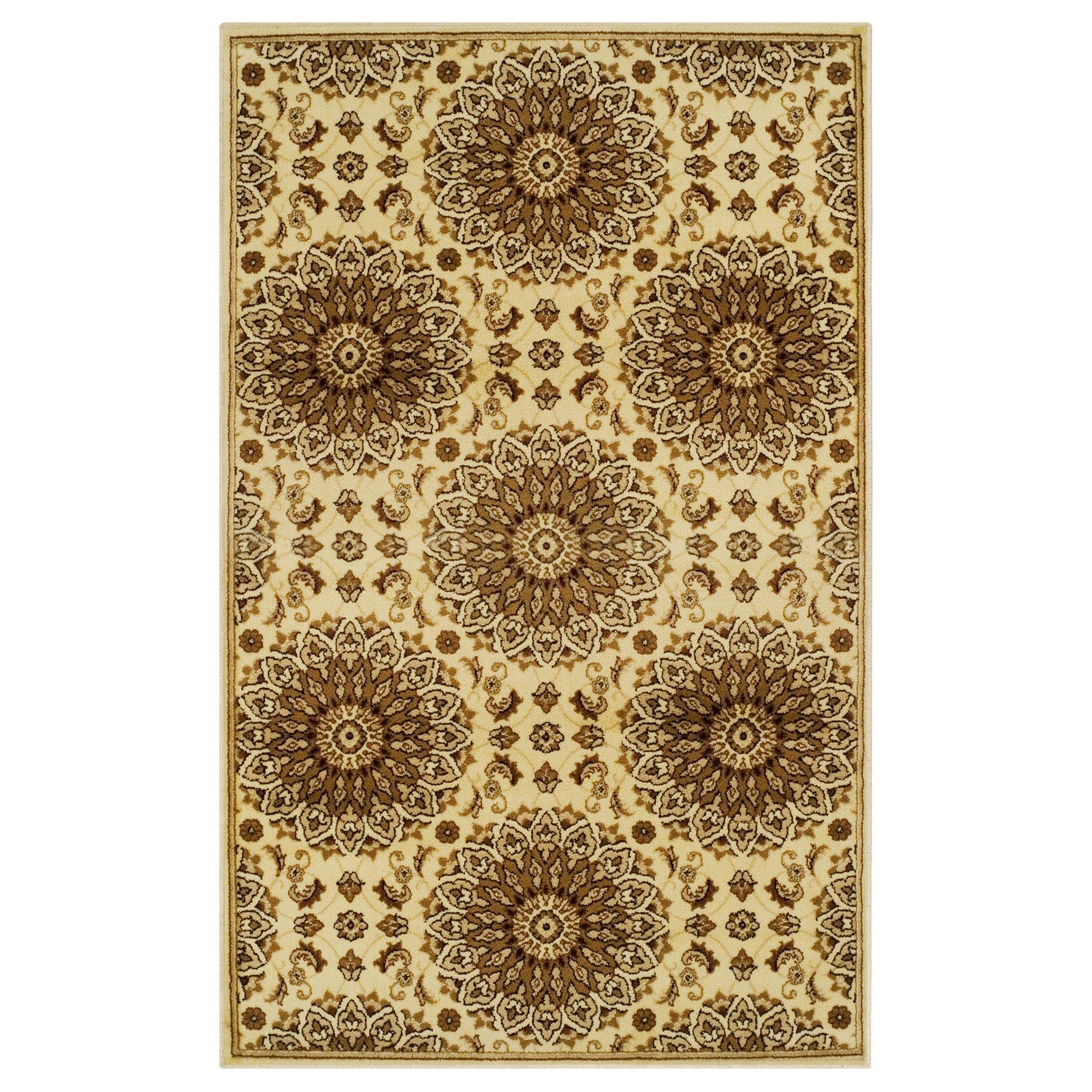 Marigold Vintage French Aubusson Design Floral Rug FredCo