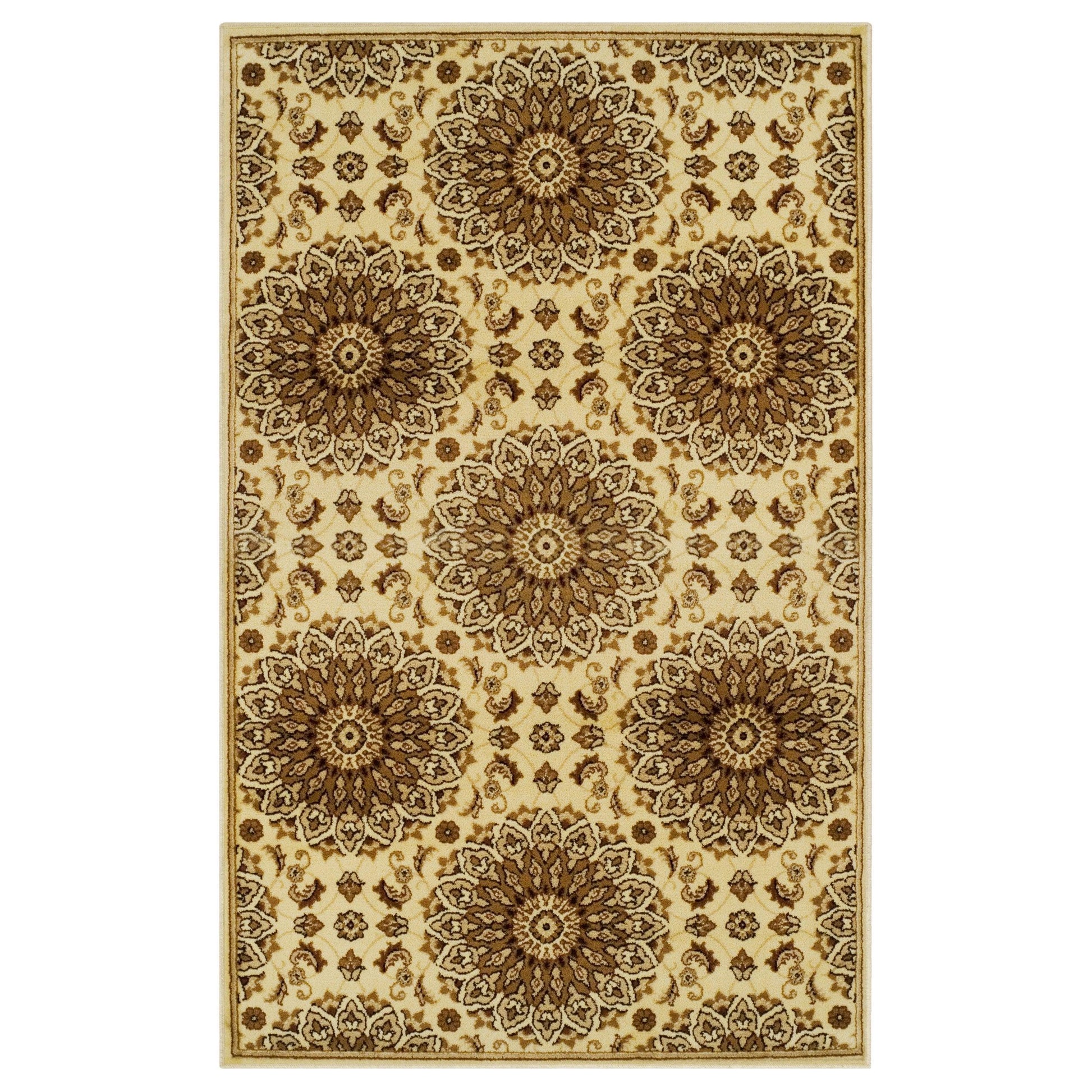 Marigold Vintage French Aubusson Design Floral Rug FredCo