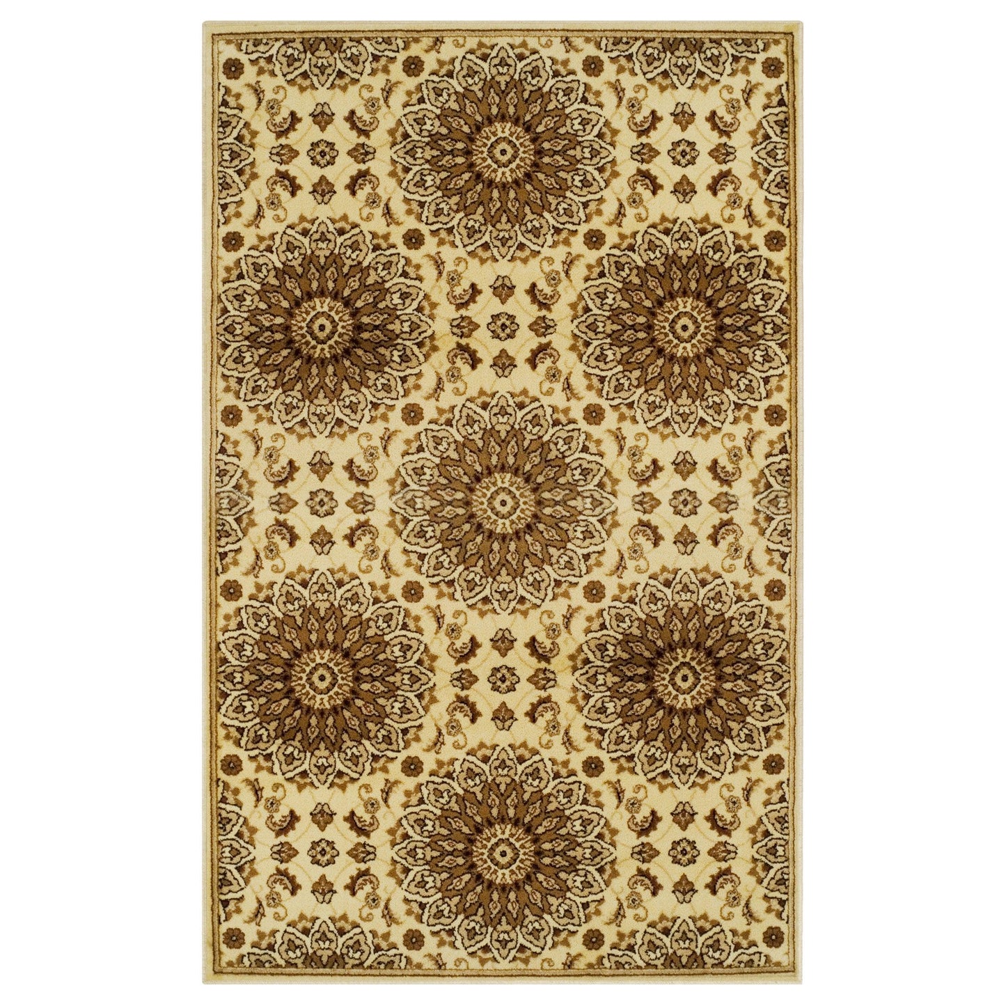 Marigold Vintage French Aubusson Design Floral Rug FredCo