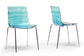 Marisse Blue Plastic Modern Dining Chair (Set of 2) FredCo