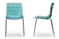 Marisse Blue Plastic Modern Dining Chair (Set of 2) FredCo