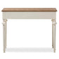 Marquetterie French Provincial Weathered Oak and Whitewash Writing Desk FredCo
