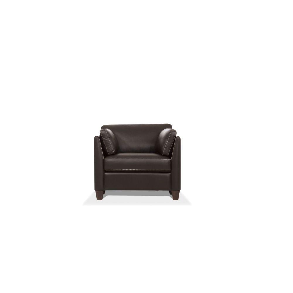 Matias Chair Chocolate Leather FredCo