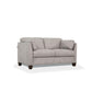 Matias Loveseat Dusty White Leather FredCo