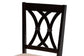 Maya Modern Beige Fabric and Espresso Brown Finished Wood 5-Piece Dining Set FredCo