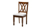 Maya Modern Grey Fabric and Walnut Brown Finished Wood 7-Piece Dining Set FredCo