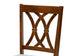 Maya Modern Grey Fabric and Walnut Brown Finished Wood 7-Piece Dining Set FredCo