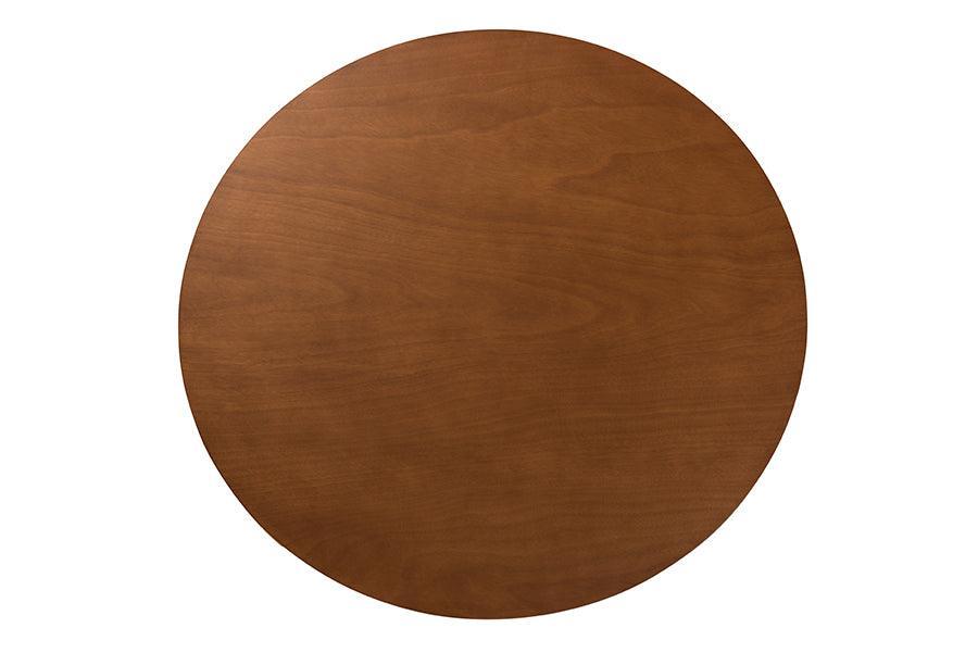 Maya Modern Grey Fabric and Walnut Brown Finished Wood 7-Piece Dining Set FredCo