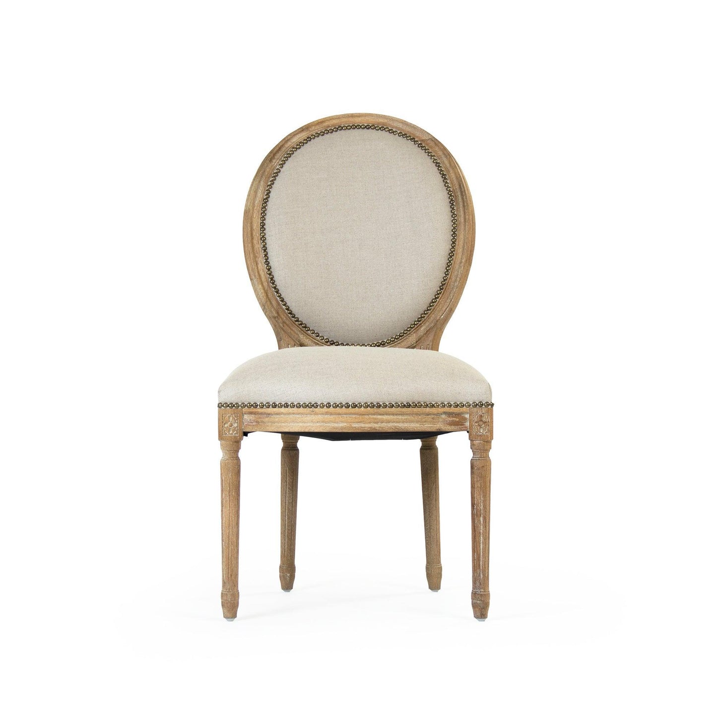 Medallion Side Chair B004 E272 A003 w/ Nailhead FredCo