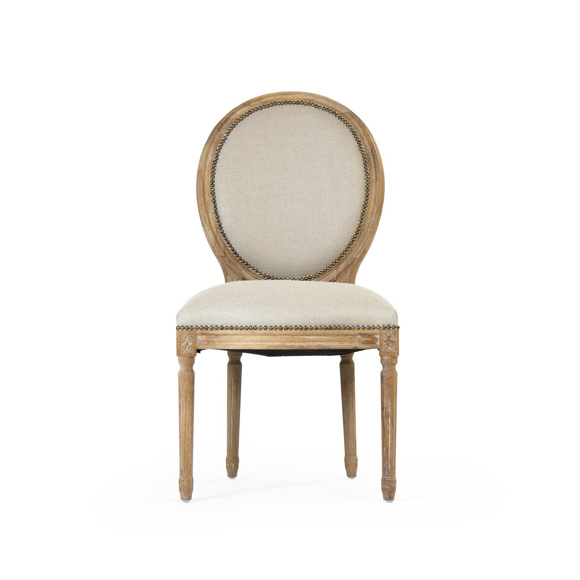 Medallion Side Chair B004 E272 A003 w/ Nailhead FredCo