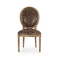 Medallion Side Chair B004 E272 CP035 Jute FredCo