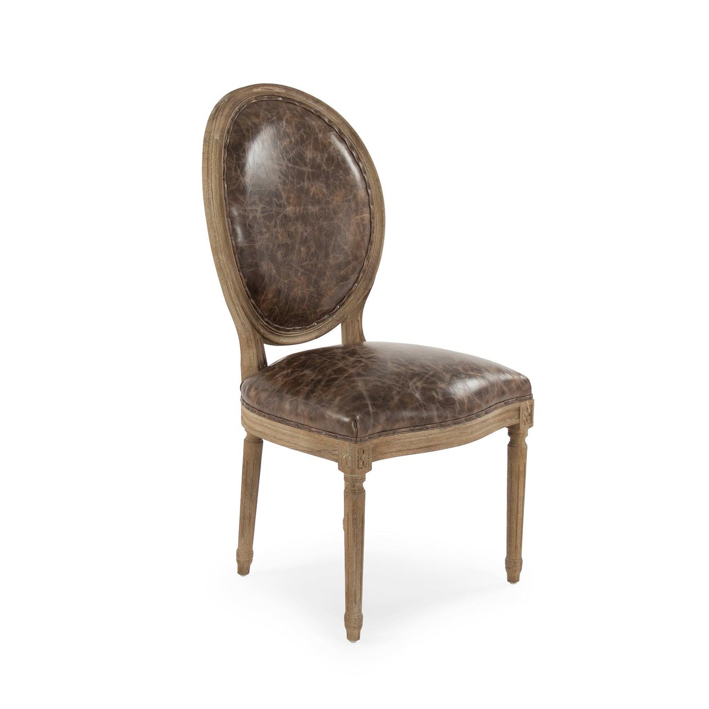 Medallion Side Chair B004 E272 CP035 Jute FredCo