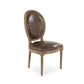 Medallion Side Chair B004 E272 CP035 Jute FredCo