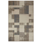 Merewood Geometric Patchwork Beige Rug FredCo