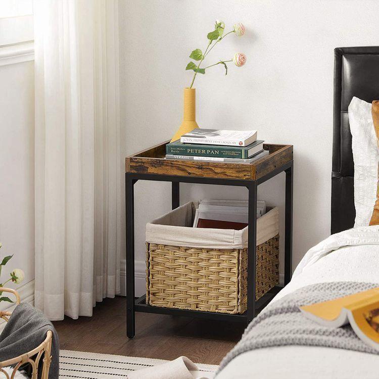 Mesh Shelf End Table FredCo
