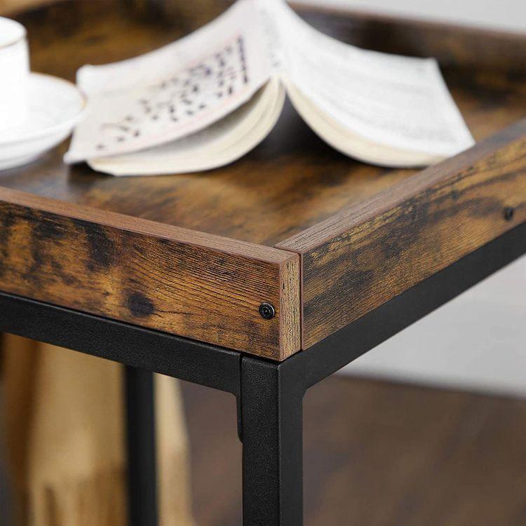 Mesh Shelf End Table FredCo