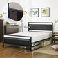 Metal Bed Frame with Vintage Headboard FredCo