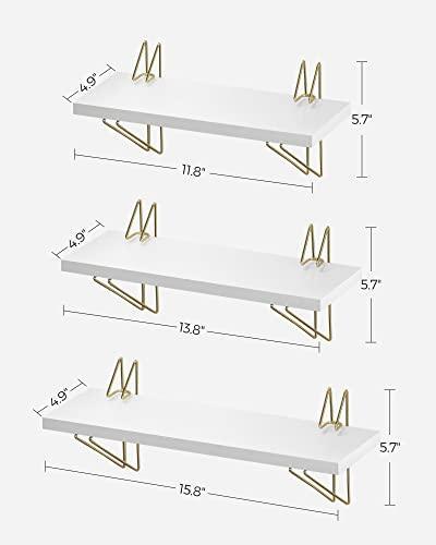 Metal Brackets Wall Shelves Set, Set of 3 FredCo