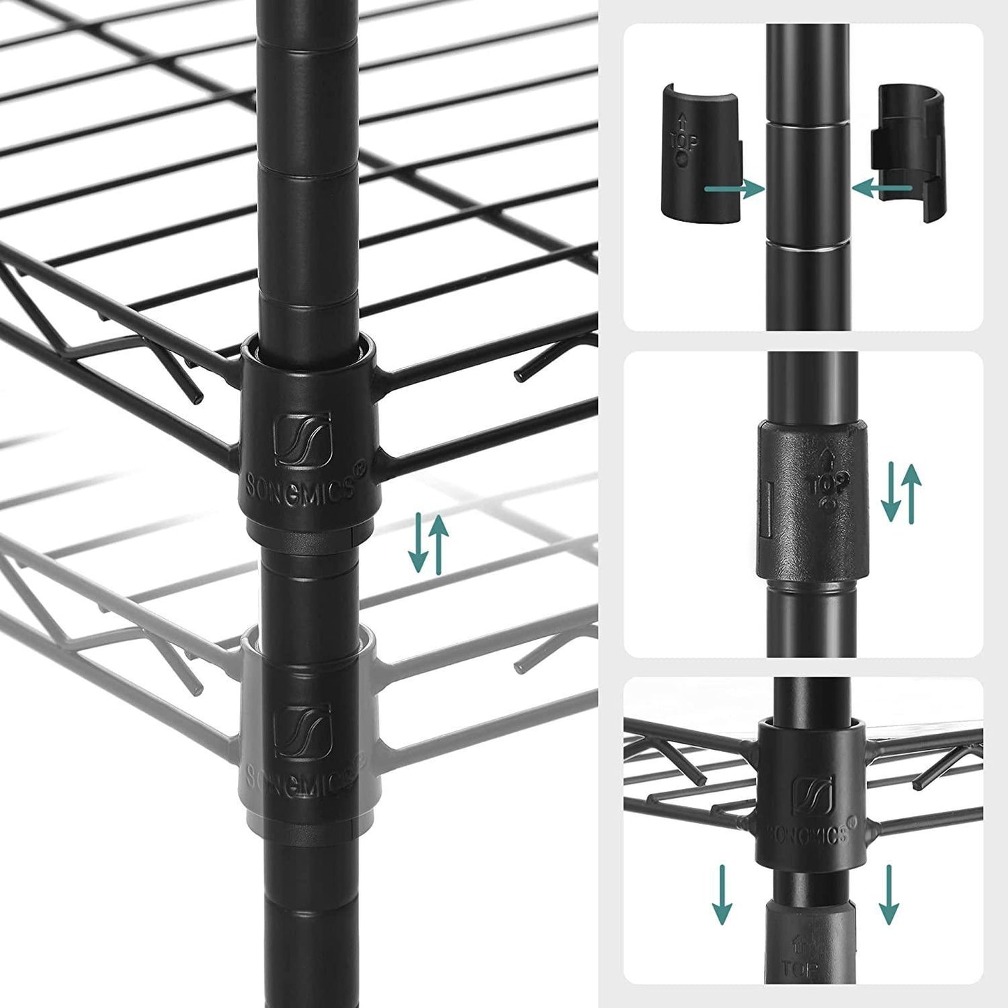Metal Hall Tree with Shoe Rack, 8-Tier FredCo