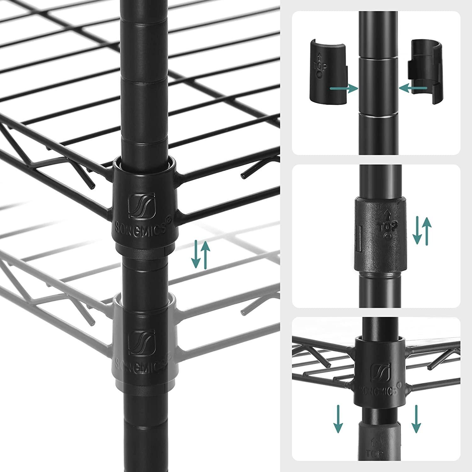 Metal Hall Tree with Shoe Rack, 8-Tier FredCo