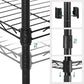 Metal Hall Tree with Shoe Rack, 8-Tier FredCo