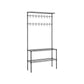 Metal Hall Tree with Shoe Rack, 8-Tier FredCo