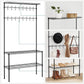 Metal Hall Tree with Shoe Rack, 8-Tier FredCo