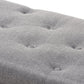 Michaela Modern and Contemporary Grey Fabric Upholstered Storage Ottoman FredCo