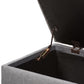 Michaela Modern and Contemporary Grey Fabric Upholstered Storage Ottoman FredCo