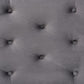 Michaela Modern and Contemporary Grey Velvet Fabric Upholstered Storage Ottoman FredCo